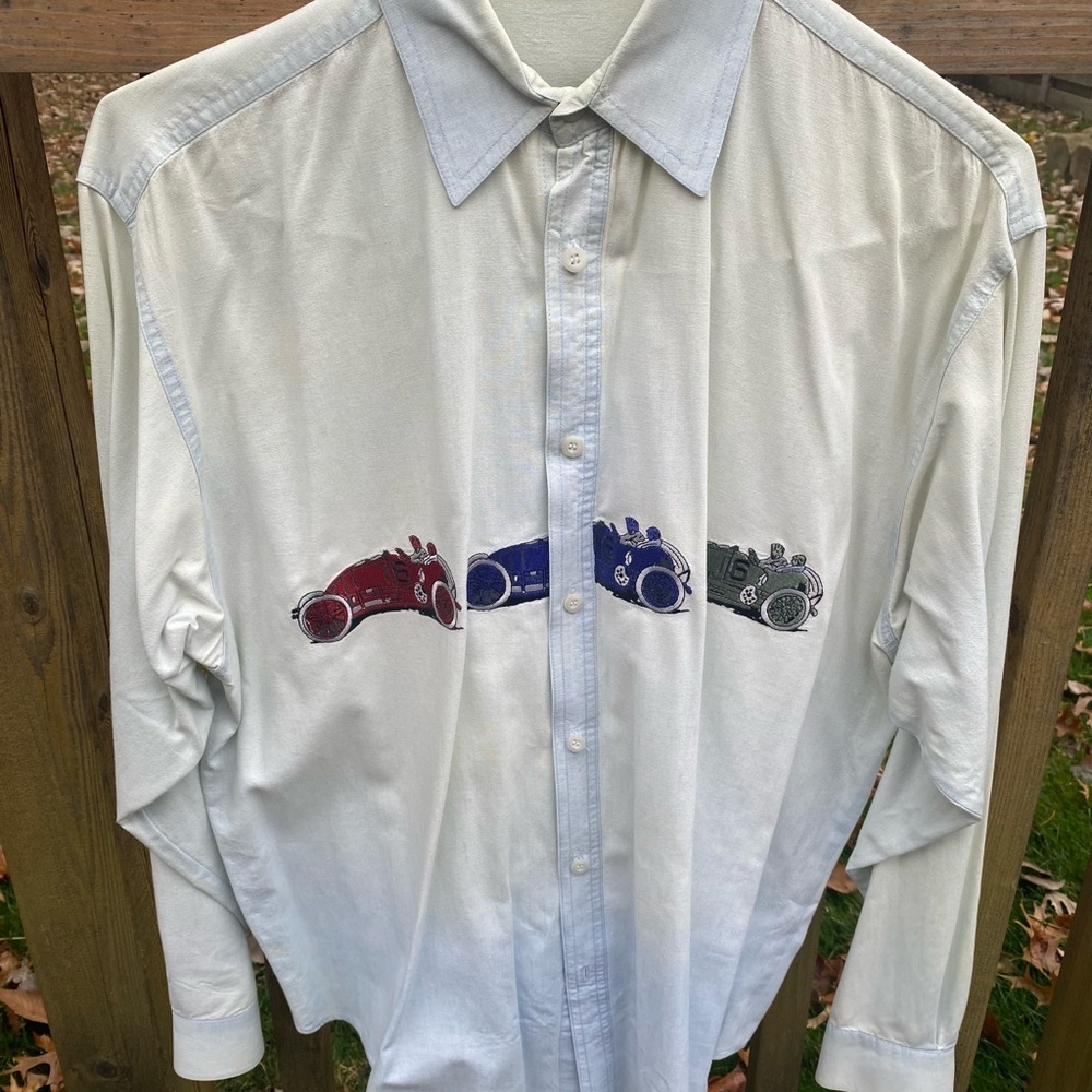 Men's Winston Woods Race Car Button Down Shirt